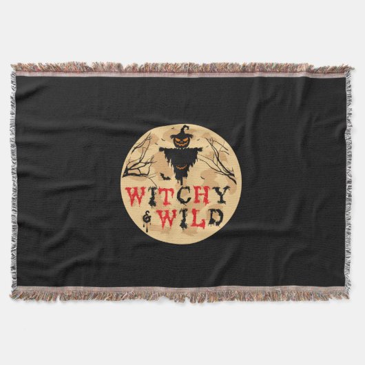 Halloween Witchy and Wild Geburtstag Decke (Vorderseite)