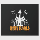 Halloween Witchy and Wild Geburtstag Geschenkpapier (Flach)