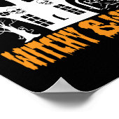 Halloween Witchy and Wild Geburtstag Poster (Ecke)