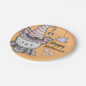 Halloween Witchy Bat mit Spiders und Stars Party Pappteller (Schrägansicht)