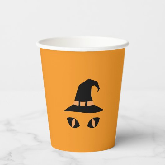 Halloween witchy cat pappbecher (Rückseite)