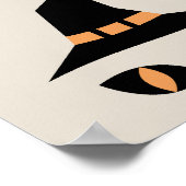 Halloween witchy cat poster (Ecke)