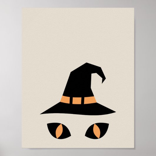 Halloween witchy cat poster (Vorne)