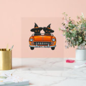 Halloween Witchy Cats Classic T - Shirt Acrylschild (Hochzeit)