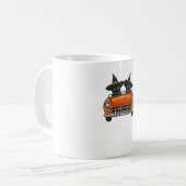 Halloween Witchy Cats Classic T - Shirt Kaffeetasse (Vorderseite Links)