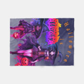 Halloween witchy Fleece Blanket (Vorderseite (Horizontal))