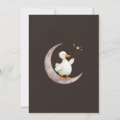 Halloween Witchy Goose Spooky Kindergeburtstag Einladung (Rückseite)