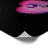 Halloween : Witchy Goth Pattern Poster (Ecke)