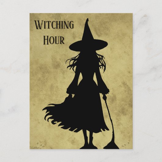 Halloween Witchy Postcard Mailing Postkarte (Vorderseite)