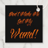 Halloween Witchy Quote Geschenkanhänger (Rückseite)