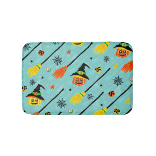 Halloween Witchy Seamless Theme Badematte