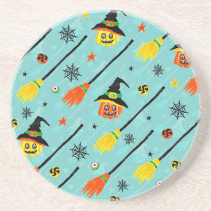 Halloween Witchy Seamless Theme Getränkeuntersetzer