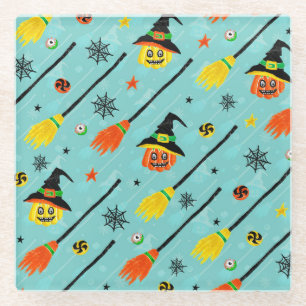 Halloween Witchy Seamless Theme Glasuntersetzer