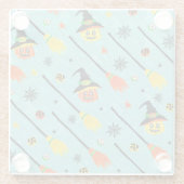 Halloween Witchy Seamless Theme Glasuntersetzer (Rückseite)
