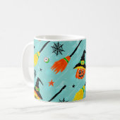 Halloween Witchy Seamless Theme Kaffeetasse (Vorderseite Links)