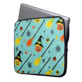 Halloween Witchy Seamless Theme Laptopschutzhülle (Vorderseite Links)