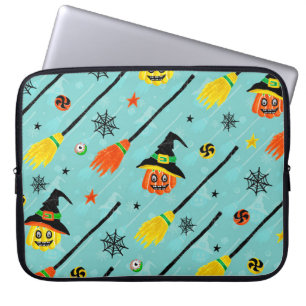 Halloween Witchy Seamless Theme Laptopschutzhülle