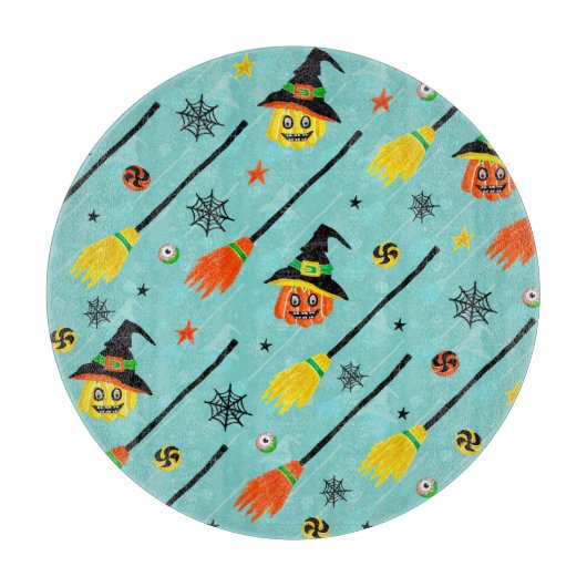 Halloween Witchy Seamless Theme Schneidebrett (Vorderseite)