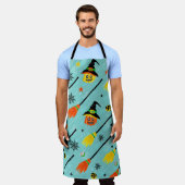 Halloween Witchy Seamless Theme Schürze (Getragen)