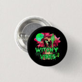 Halloween Witchy Vibes Button (Vorne & Hinten)