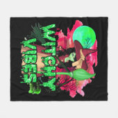 Halloween Witchy Vibes Fleecedecke (Vorderseite (Horizontal))