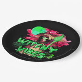 Halloween Witchy Vibes Pappteller (Schrägansicht)