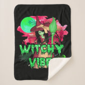 Halloween Witchy Vibes Sherpadecke (Vorderseite)