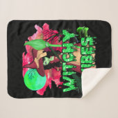 Halloween Witchy Vibes Sherpadecke (Vorderseite (Horizontal))