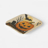 Halloween with a sensual collage technique pappteller (Gewinkelt)