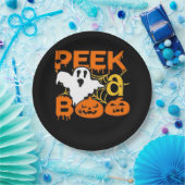 Halloween With Pumpkins Peekaboo Pappteller (Party)