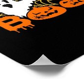 Halloween With Pumpkins Peekaboo Poster (Ecke)