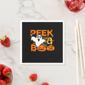 Halloween With Pumpkins Peekaboo Serviette (Beispiel)