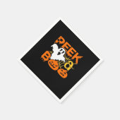 Halloween With Pumpkins Peekaboo Serviette (Ecke)