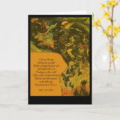 Halloween Wittling Time Karte (Gelbe Blume)