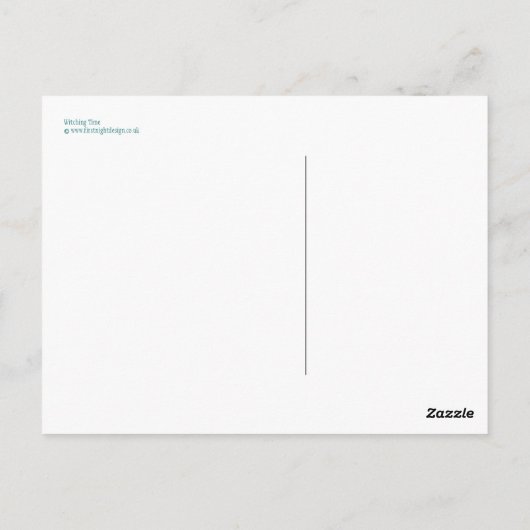 Halloween Wittling Time Postkarte (Rückseite)