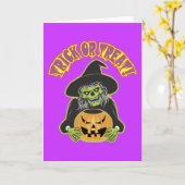 Halloween Witwe Skull Karte (Gelbe Blume)