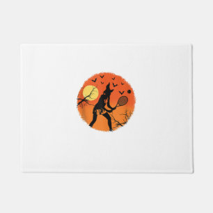 Halloween Witwe Tennis Sport Spooky Broom Fußmatte