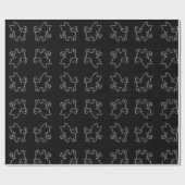 Halloween Witz Bat Cat Geschenkpapier (Flach)