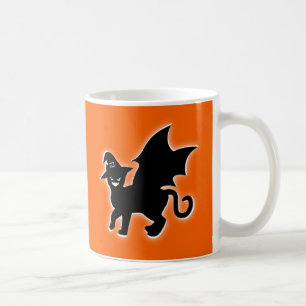 Halloween Witz Bat Cat Kaffeetasse