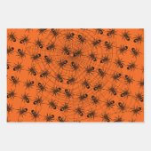 Halloween Witz Bat Spider 3-pc-Set Geschenkpapier Set (Vorderseite 2)