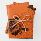 Halloween Witz Bat Spider 3-pc-Set Geschenkpapier Set (Beispiel)