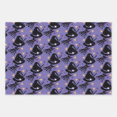 Halloween Witz Broom Wrapping Paper Sheets Geschenkpapier Set (Vorderseite 3)