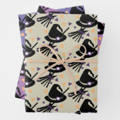 Halloween Witz Broom Wrapping Paper Sheets Geschenkpapier Set (Beispiel)
