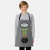 Halloween Witz Feet Personalisierte Kinder Schürze (Getragen)