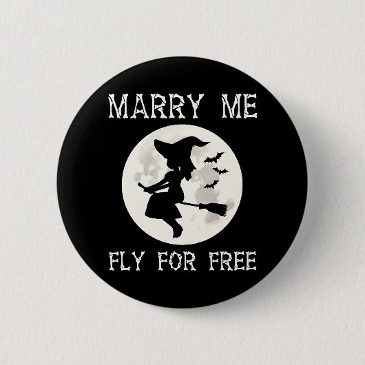 Halloween Witz für Frauen Wiccan Witchcraft Button (Vorderseite)