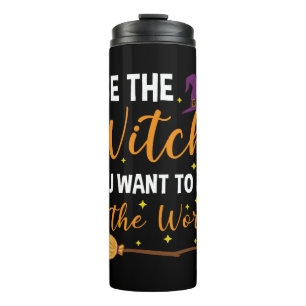 Halloween Witz für Frauen Wiccan Witchcraft Thermosbecher