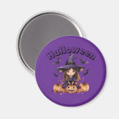 Halloween Witz Magnet (Vorderseite/Rückseite)
