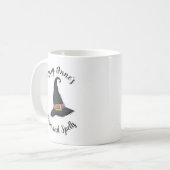 Halloween Witz Niedliche Typografie Custom Kaffeetasse (Vorderseite Links)