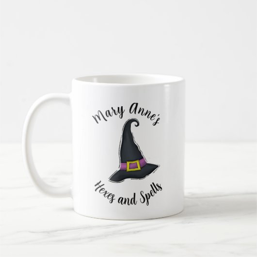 Halloween Witz Niedliche Typografie Custom Kaffeetasse (Links)