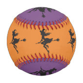 Halloween Witz Riding Broom Thunder_Cove Baseball (Rückseite)